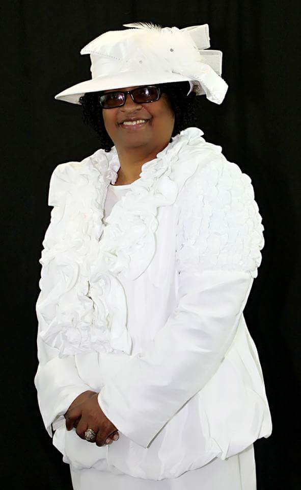 a photo of Marlene Lemons in a white dress